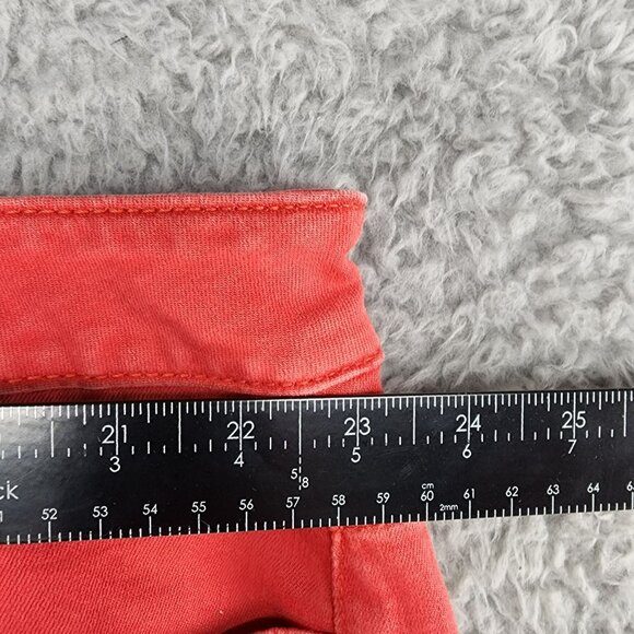 Lane Bryant Shorts Womens 26 Red Essential High Rise Stretch Girlfriend Denim - Picture 4 of 9